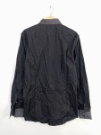Vorschaubild 3 von Herren Business Hemd Schwarz Gr. 52 XL Slim Fit Langarm Baumwolle