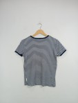 Vorschaubild 3 von Damen T-Shirt Blau Weiß Gestreift Gr. 36 S Kurzarm Baumwolle