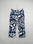 Vorschaubild 5 von Damen Stoffhose Gr. 38 Blau Blumenmuster