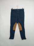 Vorschaubild 2 von Reithose Damen Gr. 38, US 8 Dunkelblau mit Besatz