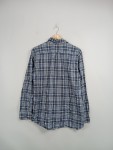 Vorschaubild 4 von Herren Freizeithemd Kariert Blau Weiß Gr. 48 M Casual Fit Baumwolle