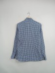 Vorschaubild 2 von Herren Freizeithemd Gr. 48 M Blau Kariert Langarm Baumwolle