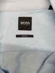 Vorschaubild 3 von Hemd Herren Gr. 50 L Slim Fit Blau Langarm Business Baumwolle
