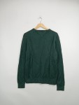 Vorschaubild 2 von Herren Pullover V-Ausschnitt Grün Gr. 48 M Baumwolle Kaschmir