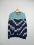 Vorschaubild 3 von Damen Pullover Gr. 42 XL Mehrfarbig Gestreift Baumwolle