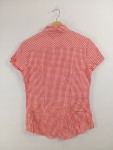 Vorschaubild 2 von Hemdbluse Damen Gr. 34 XS Rot Kariert Kurzarm Casual
