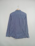 Vorschaubild 3 von Herren Business Hemd Blau Gestreift Gr. 50 L Slim Fit Baumwolle