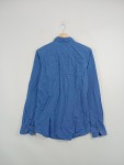 Vorschaubild 4 von Herren Business Hemd Blau Gemustert Gr. 50 L Slim Fit