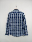 Vorschaubild 4 von Freizeithemd Kariert Blau Herren Gr. 50 L Langarm