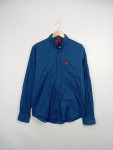 Vorschaubild 2 von Herren Freizeithemd Langarm Hemd Blau Gr. 48 M Casual Logo