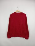 Vorschaubild 3 von Herren Pullover Rot Gr. 48 M V-Ausschnitt Baumwolle Kaschmir
