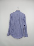 Vorschaubild 2 von Herren Freizeithemd Hemd Blau Gestreift Gr. 46 S Baumwolle Casual