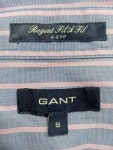 Vorschaubild 5 von Herren Freizeithemd Hemd Blau Gestreift Gr. 46 S Baumwolle Casual