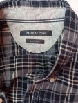 Vorschaubild 2 von Herren Freizeithemd Kariert Blau Langarm Button-Down Gr. 54 XXL