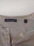 Vorschaubild 5 von Damen Langarmshirt Grau Gr. 40 L Knopfleiste Viskose