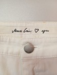 Vorschaubild 3 von Damen Jeans Straight Leg Gr. 40 Weiß Stickerei Fransen