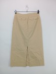 Vorschaubild 3 von Bleistiftrock Damen Gr. 40 L Beige Klassisch Baumwolle Maxirock