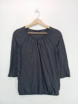 Vorschaubild 2 von Damen Pullover Grau Gr. 34 Casual 3, 4-Arm Modal Baumwolle