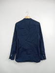 Vorschaubild 3 von Freizeithemd Herren Blau Gr. 46 S Stehkragen Langarm Casual
