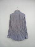 Vorschaubild 3 von Slim Fit Business Hemd Herren Blau Gestreift Gr. 46 S Baumwolle