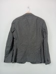 Vorschaubild 3 von Herren Sakko Gr. 52 XL Grau Business Anzugjacke mit Blumenbrosche