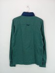 Vorschaubild 3 von Herren Pullover Rugby Shirt Grün Gr. 48 M Baumwolle Langarm