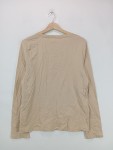 Vorschaubild 2 von Damen Langarmshirt Gr. 42 XL Beige Casual Schriftzug Baumwolle