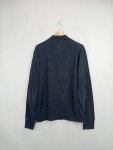 Vorschaubild 3 von Strickjacke Herren Blau Gr. 52 XL Baumwolle Kaschmir