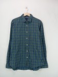Vorschaubild 3 von Freizeithemd Herren Gr. 52 XL Grün Blau Kariert Langarm Baumwolle