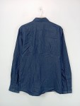 Vorschaubild 2 von Herren Freizeithemd Langarm Hemd Blau Casual Gr. 50 L Baumwolle