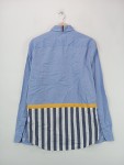 Vorschaubild 2 von Herren Freizeithemd Hemd Gr. 48 M Blau Gestreift Langarm Casual