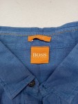Vorschaubild 3 von Freizeithemd Herren Blau Gr. 48 M Regular Fit Leinen Langarm