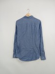 Vorschaubild 6 von Herren Freizeithemd Blau Muster Gr. 50 L Slim Fit Baumwolle