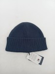 Vorschaubild 2 von Mütze Beanie Blau Baumwolle Kaschmir Rippstrick Logo Herren