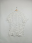 Vorschaubild 4 von Herren Freizeithemd Kurzarm Weiß Leinen Slim Fit Gr. 54 XXL