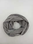Vorschaubild 3 von Schal Damen Grau Baumwolle Modal Fransen Logo Casual
