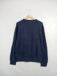 Vorschaubild 2 von Herren Pullover Gr. 48 M Blau Rundhals Baumwolle Logo