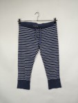 Vorschaubild 2 von Damen Stoffhose Capri Hose Blau Gestreift Gr. 40