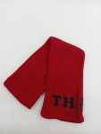 Vorschaubild 3 von Loop Schal Strickschal Rot Rippstrick Logo TH 150x20cm