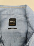 Vorschaubild 2 von Herren Business Hemd Blau Gr. 50 L Button-Down Langarm Baumwolle