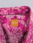 Vorschaubild 4 von Herren Freizeithemd Kurzarm Pink Blumenmuster Gr. 48 M Baumwolle