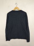 Vorschaubild 4 von Herren Langarmshirt Henley Blau Gr. 48 M Casual Slim Fit Knopfleiste