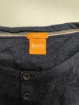 Vorschaubild 3 von Herren Langarmshirt Henley Blau Gr. 48 M Casual Slim Fit Knopfleiste