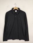 Vorschaubild 4 von Herren Poloshirt Langarm Schwarz Gr. 48 M Klassisch