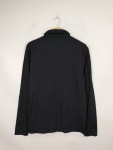 Vorschaubild 2 von Herren Poloshirt Langarm Schwarz Gr. 48 M Klassisch