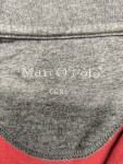 Vorschaubild 4 von Herren Langarm Poloshirt Rot Grau Gestreift Gr. 54 XXL