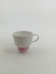 Vorschaubild 2 von Kaffeetasse Porzellan Weiß Blumenmuster Strukturmuster