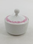 Vorschaubild 3 von Zuckerdose Porzellan Weiß Blumenmuster Deckel Klassisch