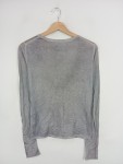 Vorschaubild 2 von Strickjacke Damen Gr. S Grau V-Ausschnitt Langarm Knöpfe