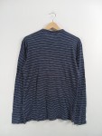 Vorschaubild 3 von Langarmshirt Henley Streifen Blau Weiß Gr. 36